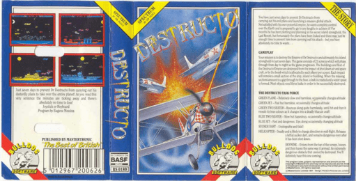 Destructo box art for ZX Spectrum